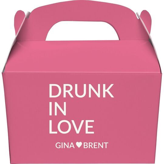 Drunk In Love Gable Favor Boxes
